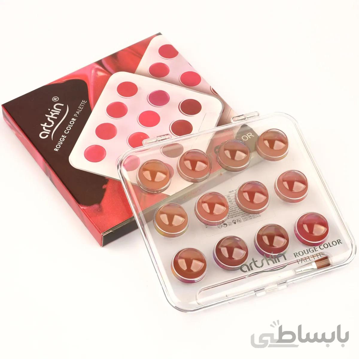 پالت رژ لب آرت اسکین Art Skin 12 رنگ