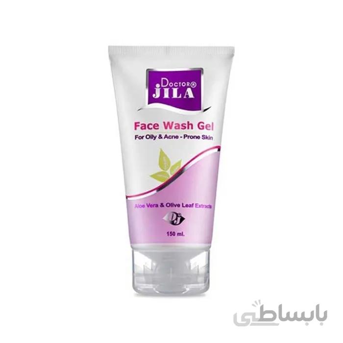 ژل شستشو صورت دکتر ژیلا مدل Olive & Aloe vera حجم 150 میلی لیتر ا Dr Jilla Gel Wash For Oily And Acne Skins 150ml