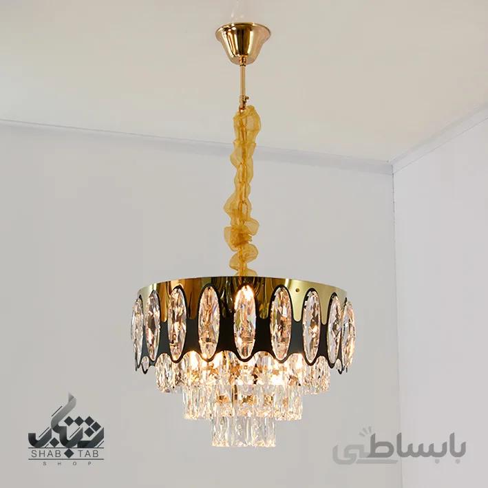 لوستر آویز شش شعله کریستالی استار کد 8503/400