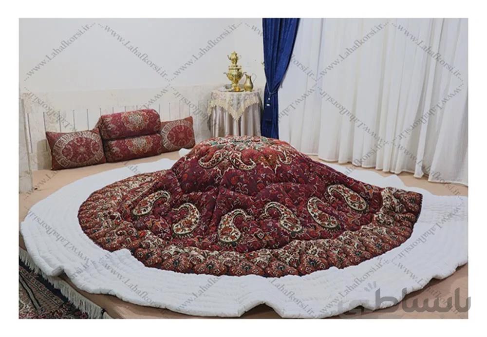 لحاف کرسی درباری زرشکی ا Quilt seat Royal Crimson