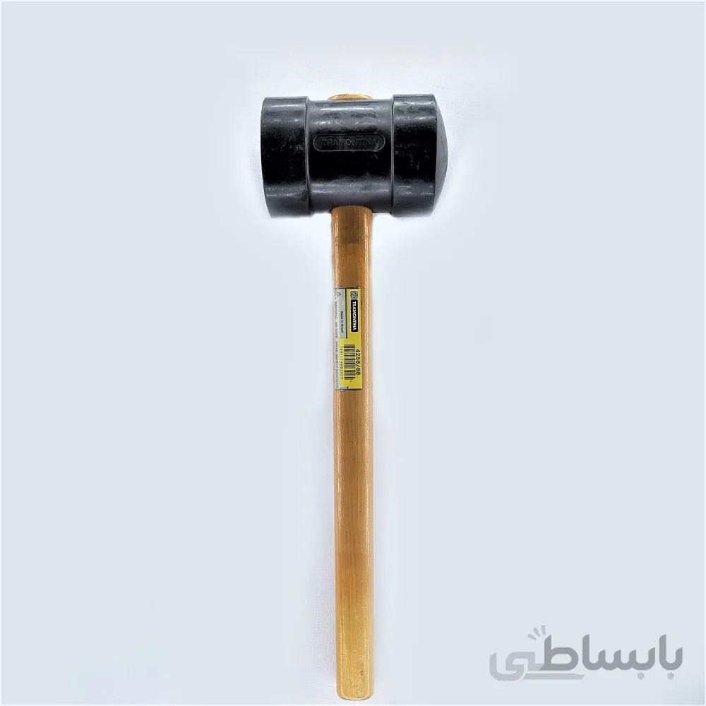 چکش لاستیکی یکسر تخت یک سر کروی ترامونتینا برزیل4280/80 TRAMONTINA