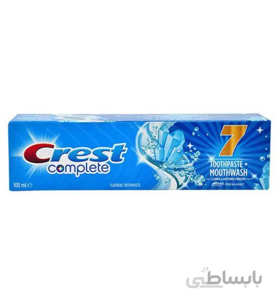 خمیردندان کرست Crest مدل Complete 7 Fresh Mint