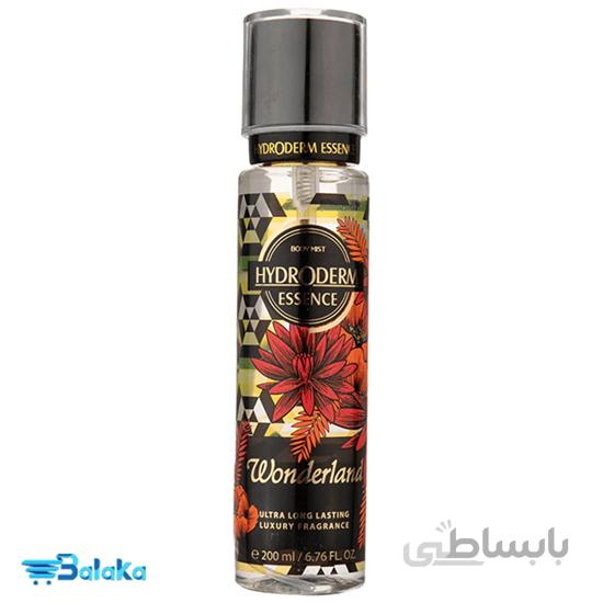 بادی میست هیدرودرم مدل Wonderland حجم 200 میل ا Hydroderm ESSENCE- Wonderland Body Mist 200 ml