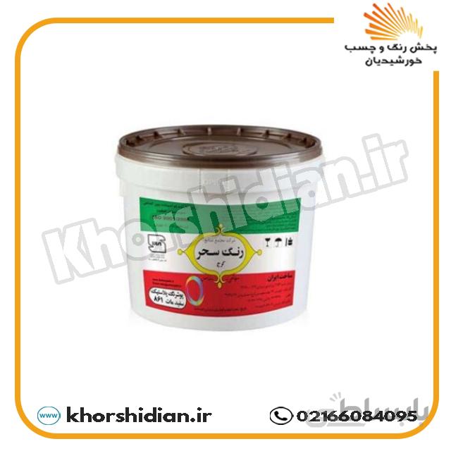 پوشرنگ تمام پلاستیک سفید مات 861 سحر 12 کیلویی