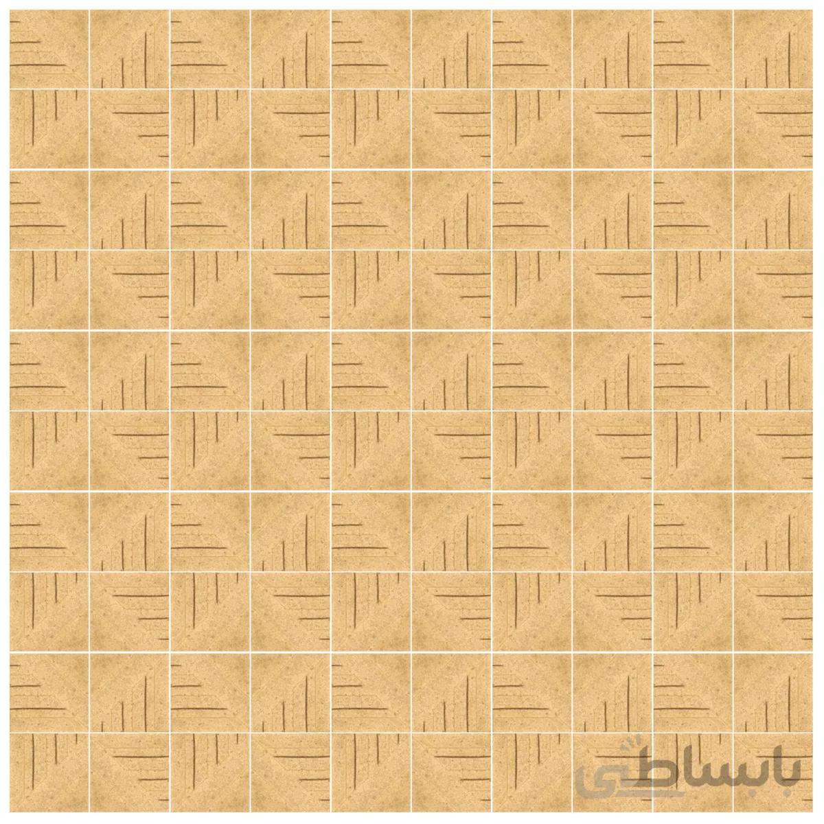 دیوارپوش تندیس و پیکره شهریار مدل آمای کد W1010-06 بسته 100 عددی