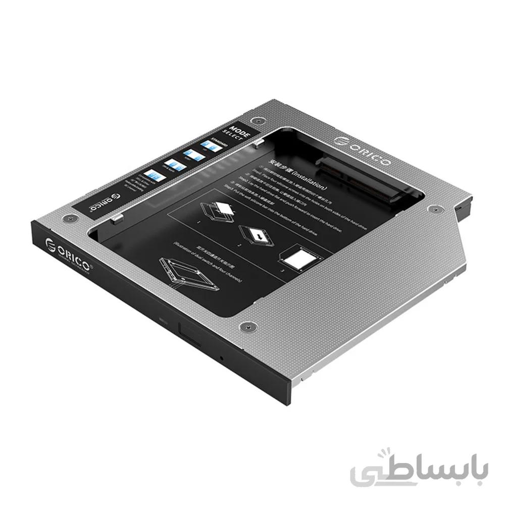 براکت هارد اینترنال اوریکو سایز 9.5mm مدل M95SS ا ORICO M95SS 2.5inch Laptop Hard Drive Caddy for Optical Drive