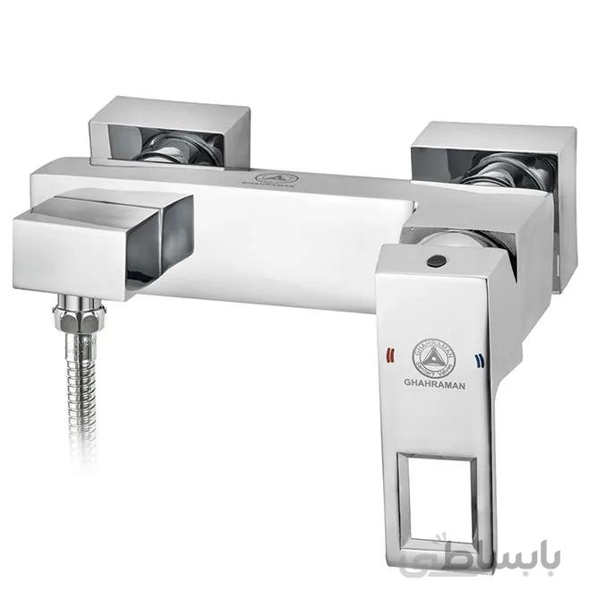 شیر توالت فلت برسام کروم قهرمان ا Flat Barsam Chrome Toilet