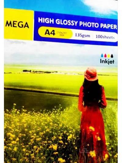 فتوگلاسه 135 گرم 100برگی A4 - Mega