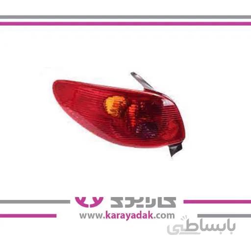 چراغ خطر عقب چپ پژو 206 جدید جمع ساز