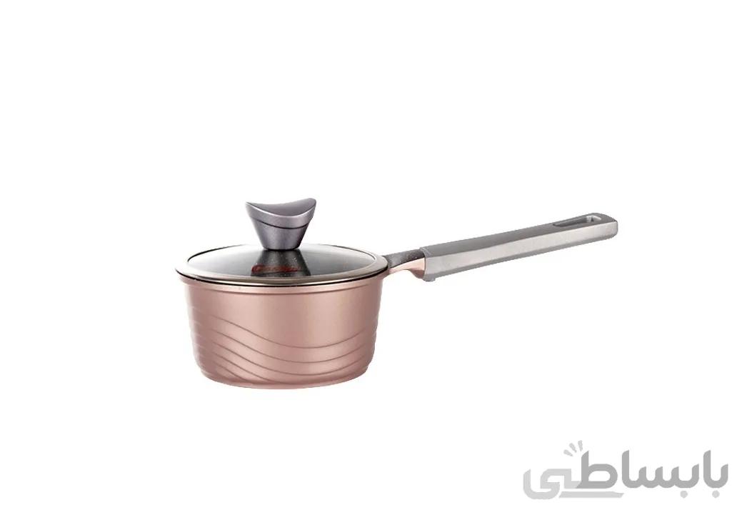 قابلمه تک دسته گرانیتی کاندید مدل اوشن سایز 16 رزگلد