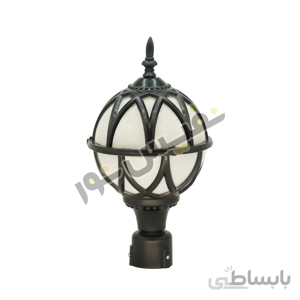 چراغ حیاطی و پارکی سرلوله پلاستیکی توپی مدل OL03-S
