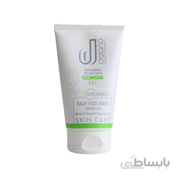 ژل شستشو پوست خشک و نرمال دلانو