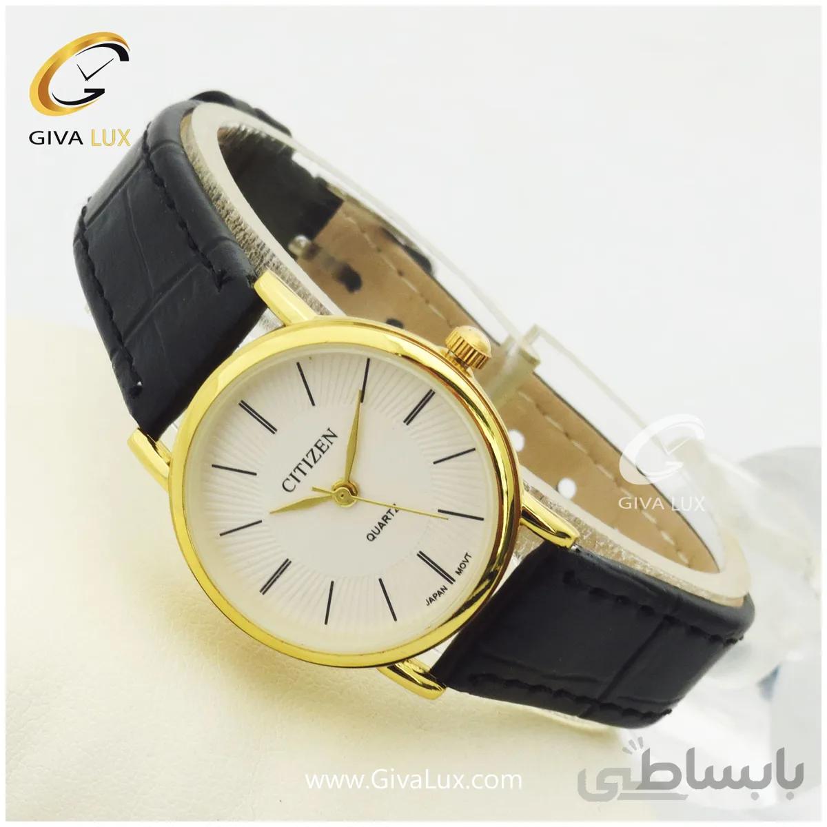 ساعت مچی زنانه بند چرمی سیتیزن کد 980451
