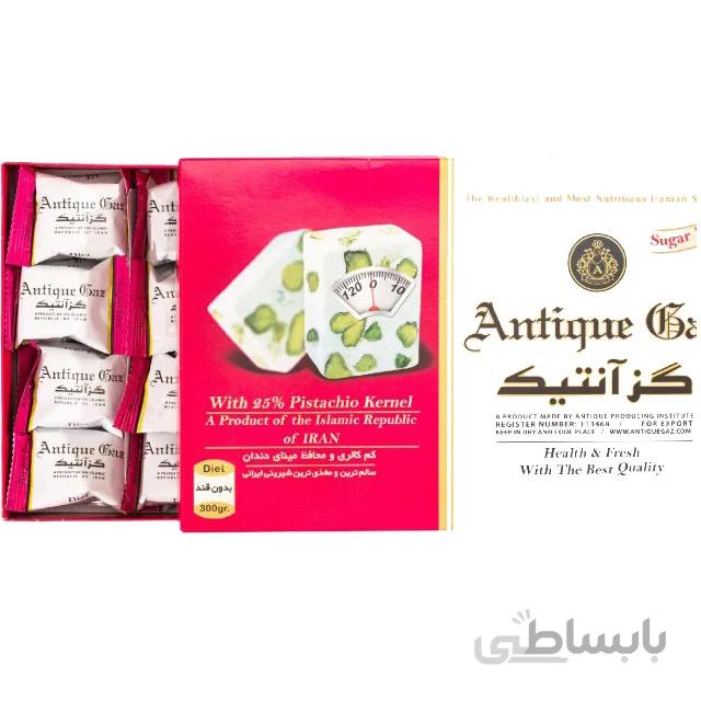 گز لقمه ای رژیمی پسته 25% آنتیک کدG-131