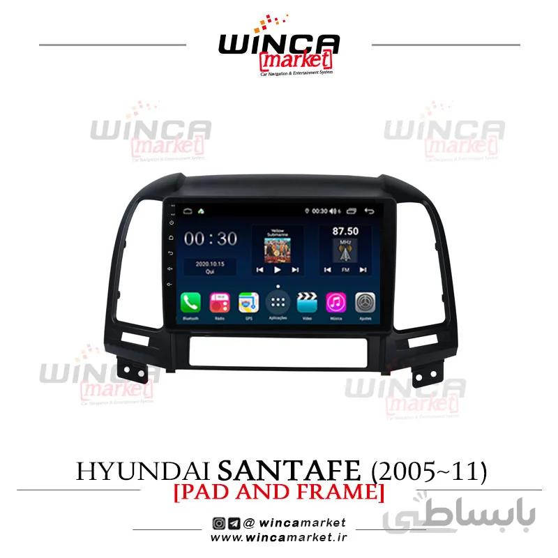 مانیتور اندروید سانتافه 2005-2011 Santafe وینکا مدل QG855 سری +S300 پلاس