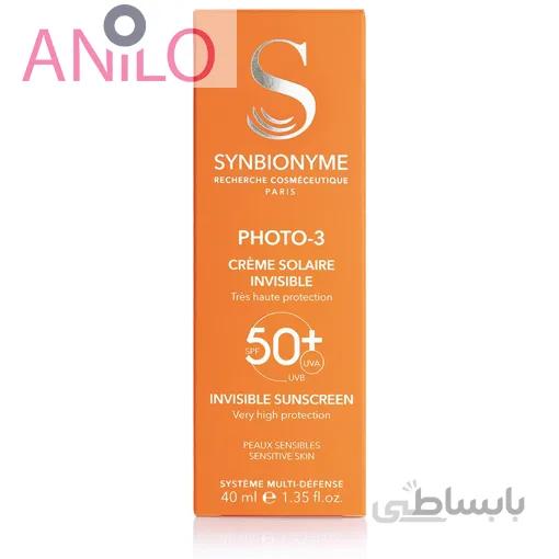کرم ضد آفتاب ضد لک SPF50 فوتو۳ سین بیونیم ا SYNBIONYME PHOTO-3 Anti Brown Spots SPF 50