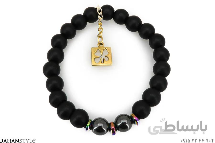دستبند مهرهدار مشکی
