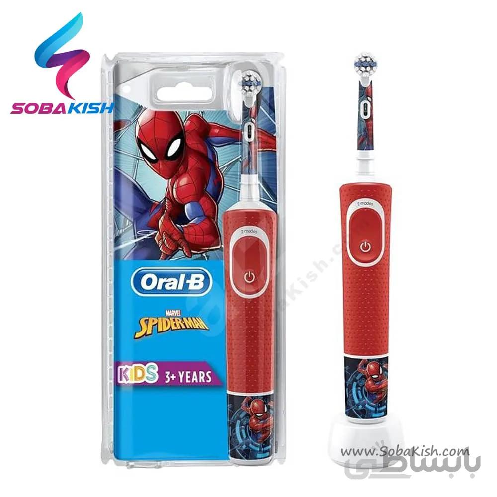 مسواک برقی کودک اورال بی ویتالیتی مدل Spiderman ا Oral-B Vitality 100 Spiderman Baby Electric Toothbrush