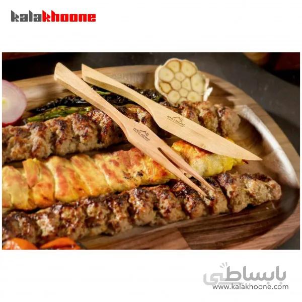کارد و چنگال چوبی اماهوم