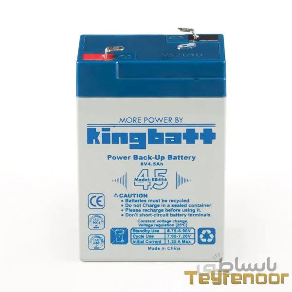 باتری سیلد اسید 6 ولت 4.5 آمپر کینگ بت kingbatt