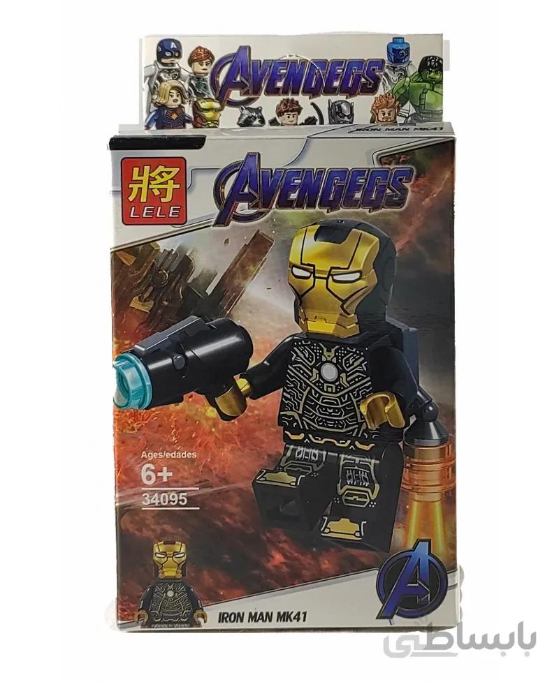 لگو مرد آهنی Iron Man MK41 با تفنگ و جت پک