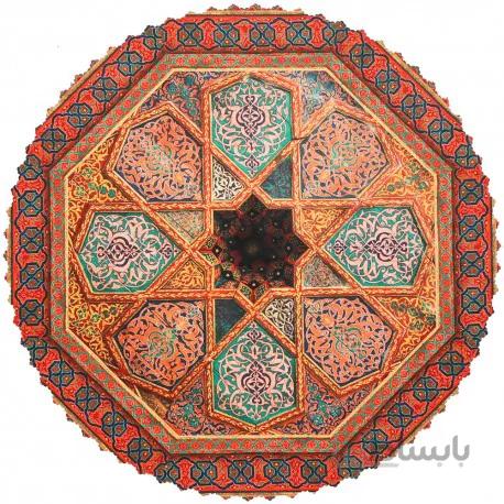 رومیزی مخمل سقف چوب و چرم