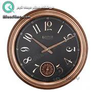 ساعت دیواری فلزی دو موتوره رزگلد لوتوس آبکاری رزگلد مدل R0SENBURG M3006