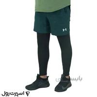 شلوارک ورزشي لگ دار آندر آرمور | سبز