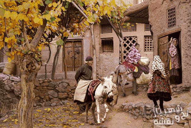 سفارش نخ و نقشه تابلو فرش طرح زندگی روستایی کد j-288