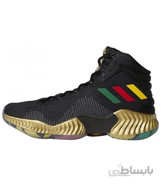 کفش بسکتبال مردانه آدیداس Adidas Pro Bounce 18 Embiid Core Black Bold Gold Gold Metallic F36942