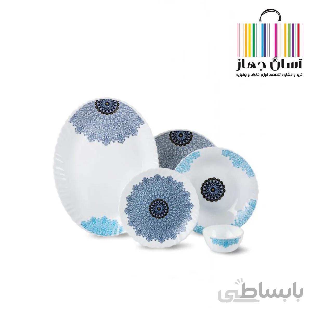 سرویس غذا خوری آرکوپال 25 پارچه طرح ونیز بدنه پیچ