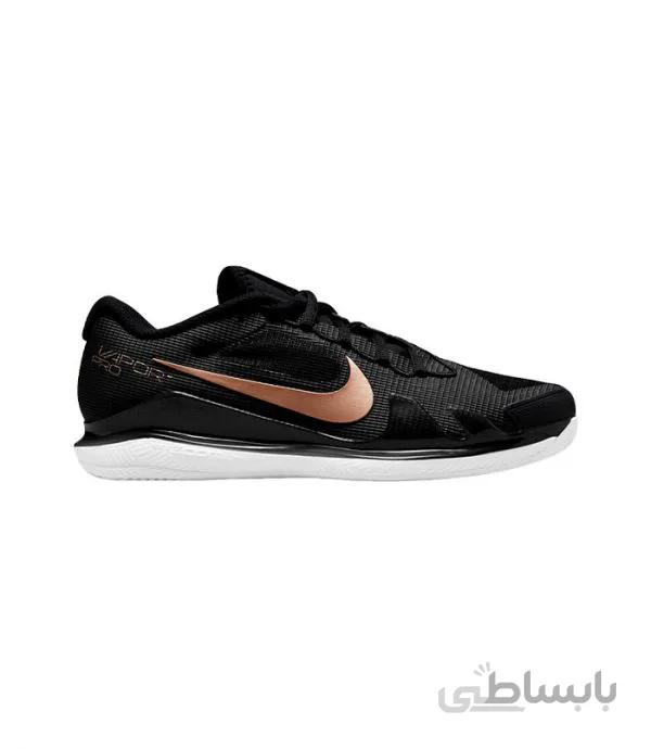 کفش تنیس نایک سری VAPOR PRO تکنولوژی AIR ZOOM مدل clay رنگ مشکی برنزی