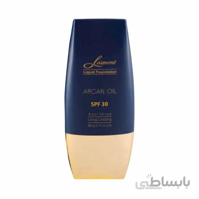 کرم پودر تیوپی SPF30 لوسمنت حاوی روغن آرگان و آلوئه ورا