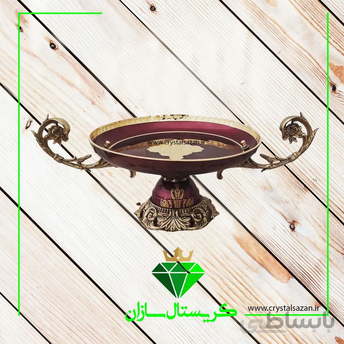 شیرینی خوری کریستال کد K1312 کریستال سازان
