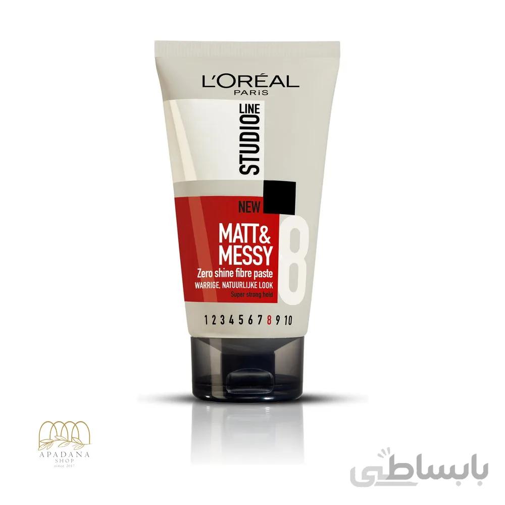 ژل حالت دهنده مو لورال مدل Matt & Messy شماره 8 حجم 150 میلی لیتر