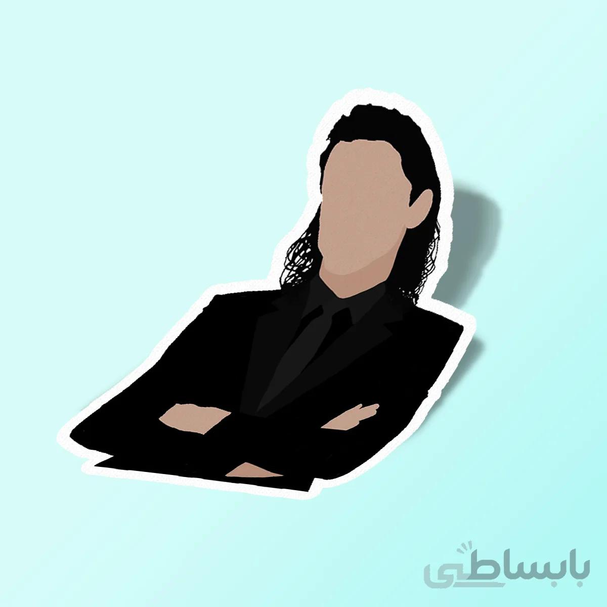 استیکر black suit loki