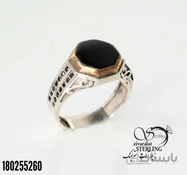 انگشتر اونیکس نقره مردانه