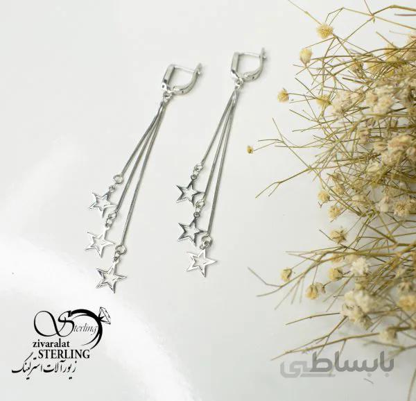 گوشواره نقره کد 180561