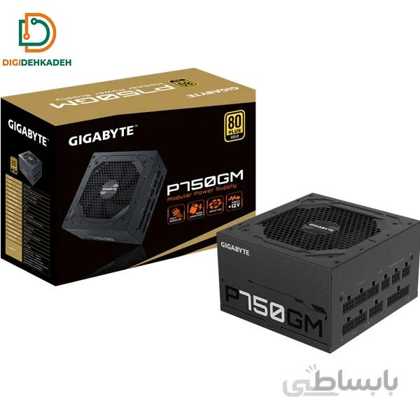 منبع تغذیه کامپیوتر گیگابایت مدل GP-P750GM