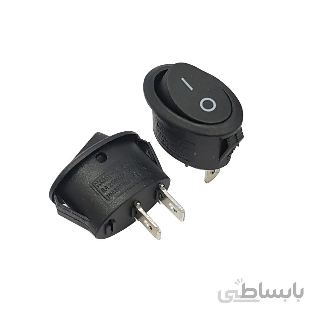 کلید راکر بیضی دوحالته KCD7 101 2PIN