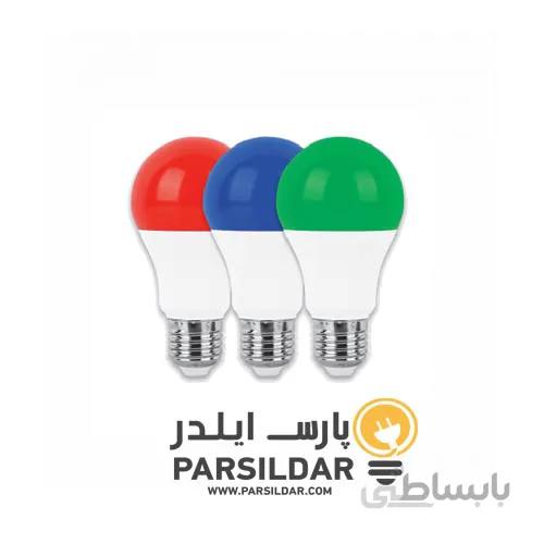 لامپ LEDحبابی 9 وات رنگی