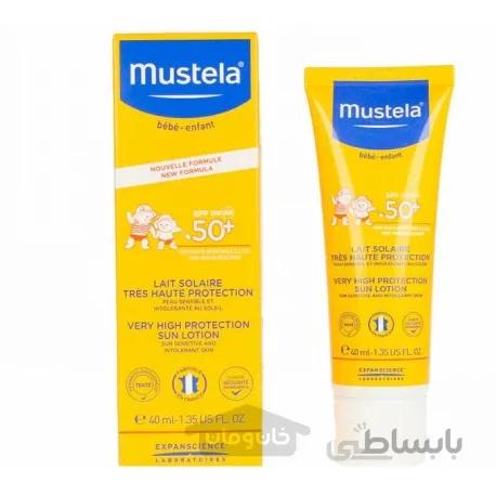 لوسیون ضد آفتاب کودک با محافظت بالا مناسب برای پوست حساس موستلا 40 میلی لیتر Mustela