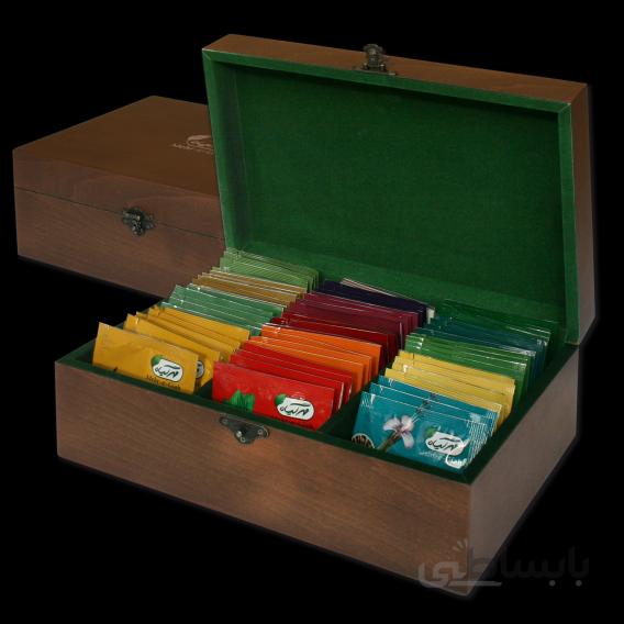 جعبه چوبی 60 عددی مهر گیاه