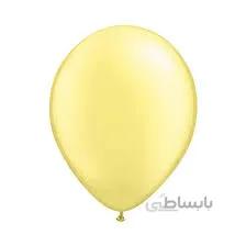 بادکنک زرد پاستلی سایز 6 اینچ