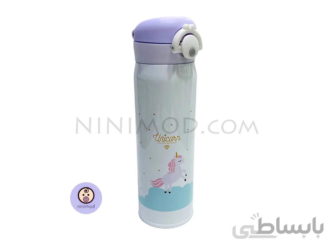 فلاسک آب Unicorn رنگ سفید