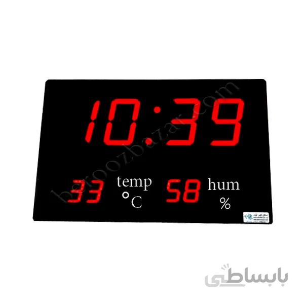 ساعت و دماسنج و رطوبت سنج دیجیتال سایز ۵۰*۳۰ سانتیمتر