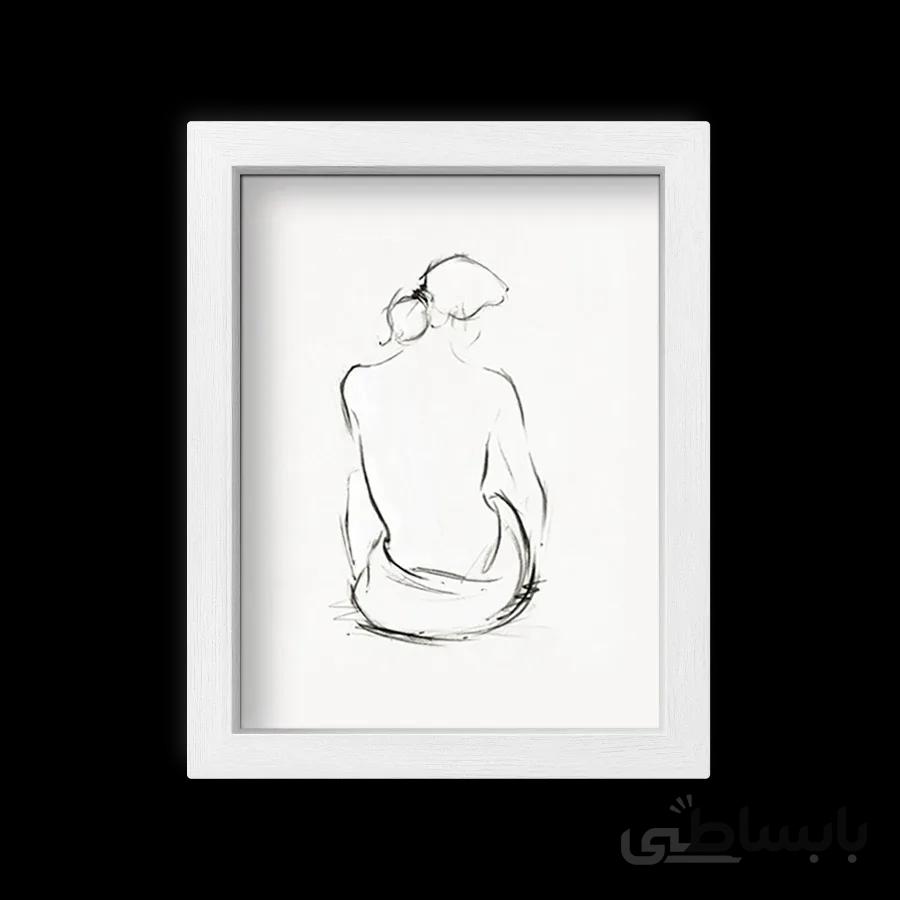 تابلو مینیمال اسکچ زن