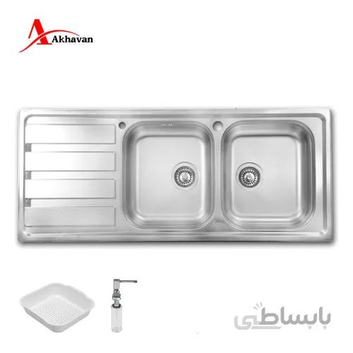 سینک ظرفشویی توکار کد 385 اخوان