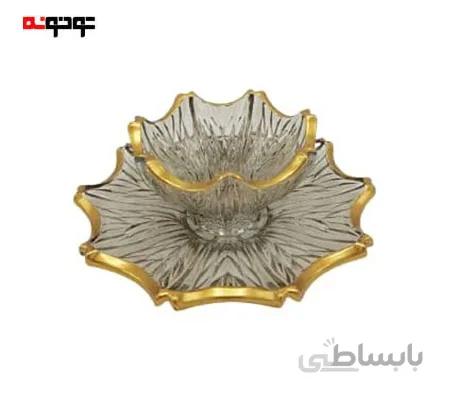 پیاله پیش دستی الیزه لب طلا وانیا