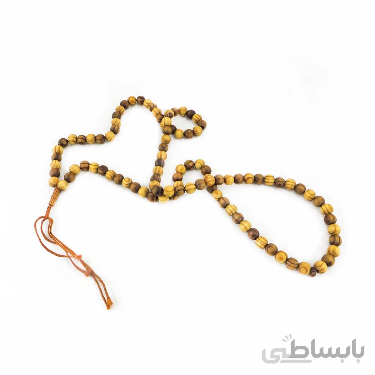 تسبیح چوبی 100 دانه دستساز کردستان کد 104